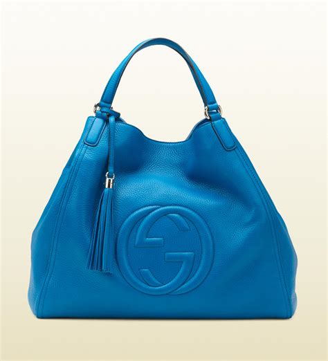 gucci tubino blu seta|gucci leather handbags.